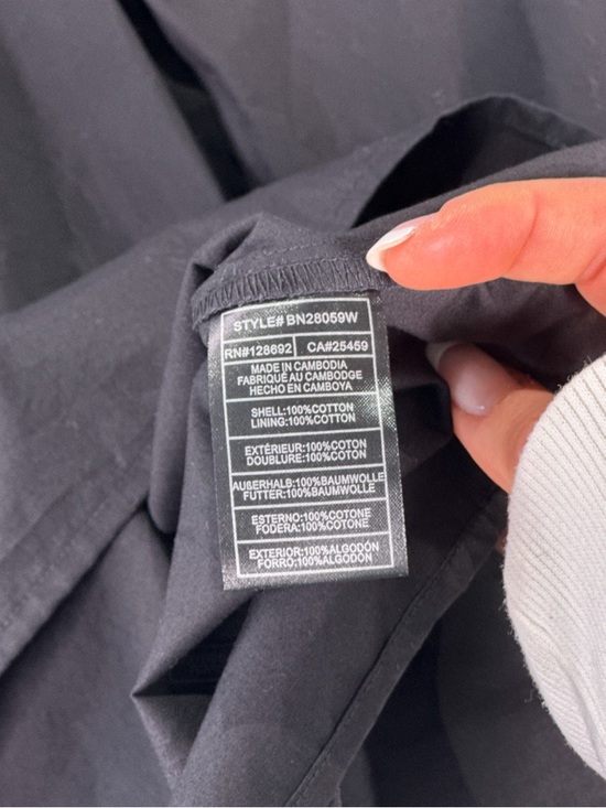 Steve Madden Women Cotton Tiered Mini Dress Black Twist Front Size M - Picture 6 of 15